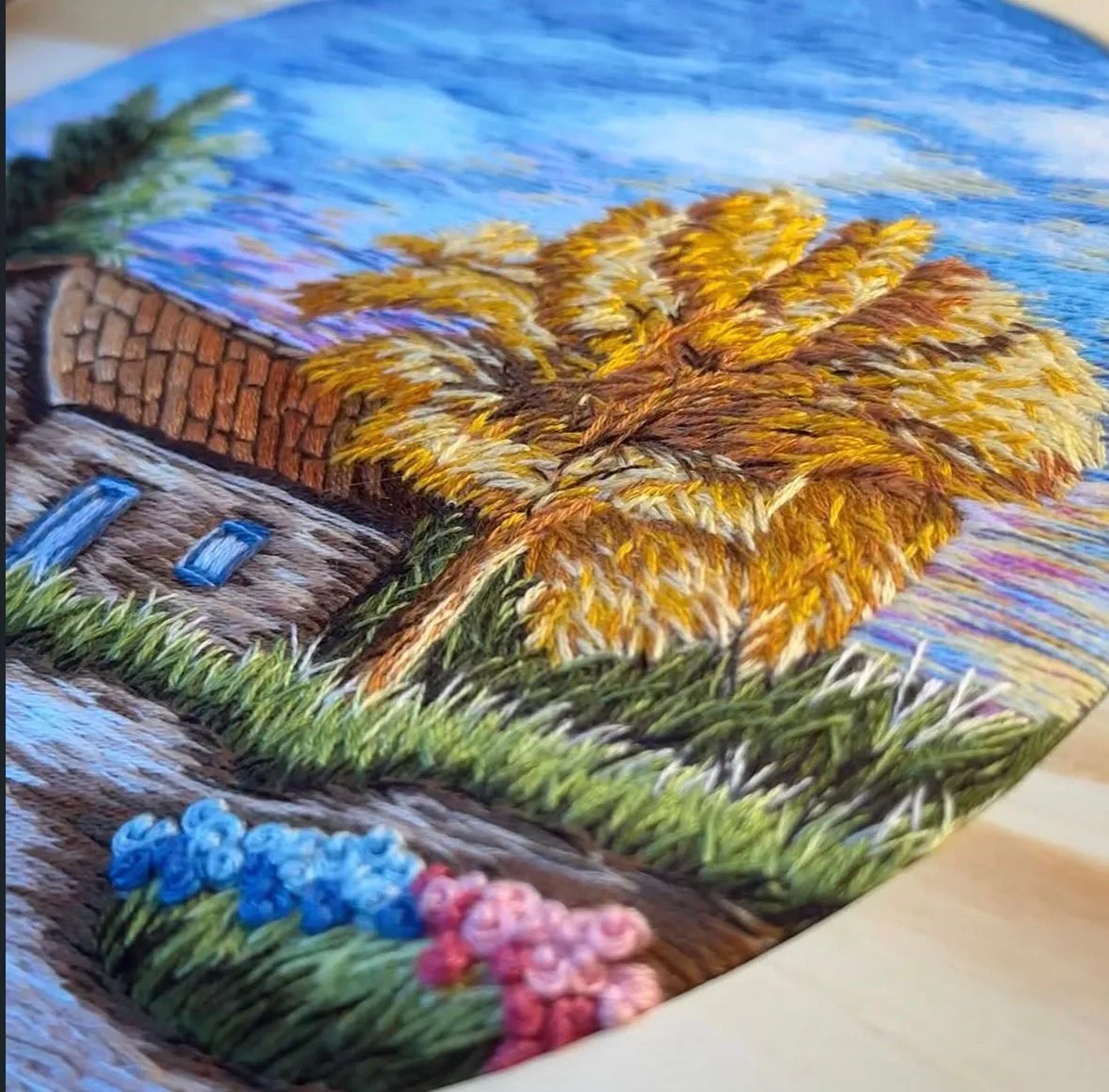 Bordado paisagem – Ponto 63